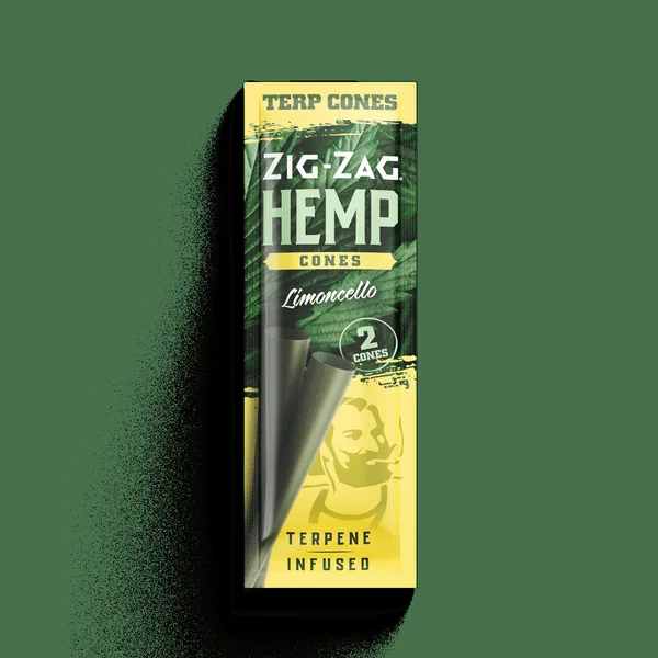 Zig-Zag Hemp Cones (15ct)-Clementine - Image 2