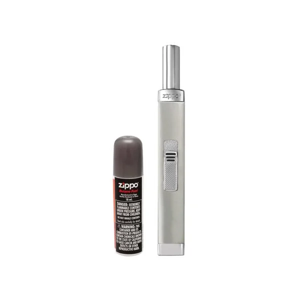 Zippo Chrome Candle Lighter with Butane Canister