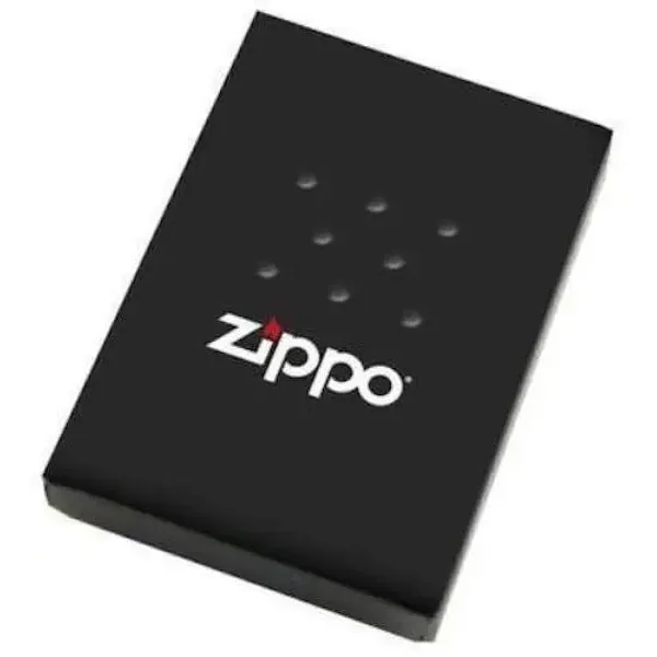 Zippo Lighter - American Indian w/ Turquoise Brush Brass - Image 2