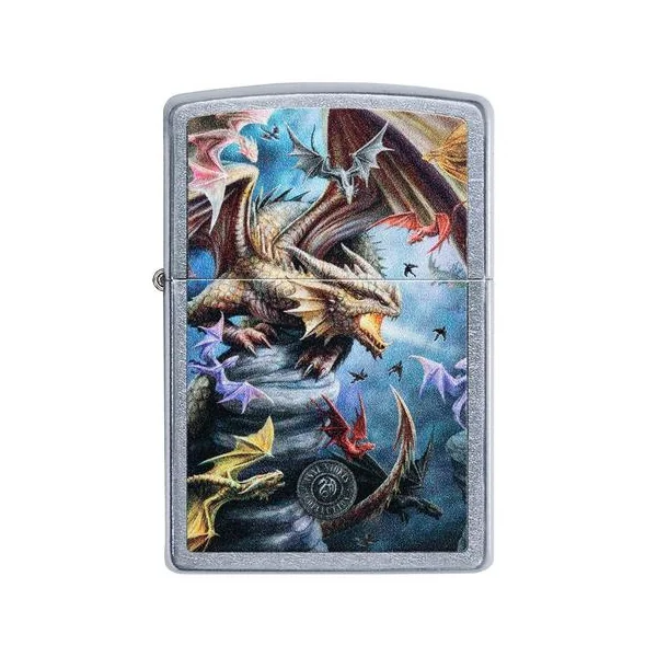 Zippo Lighter - Anne Stokes Colorful Dragon