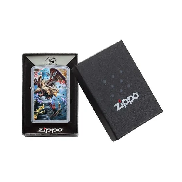Zippo Lighter - Anne Stokes Colorful Dragon - Image 2