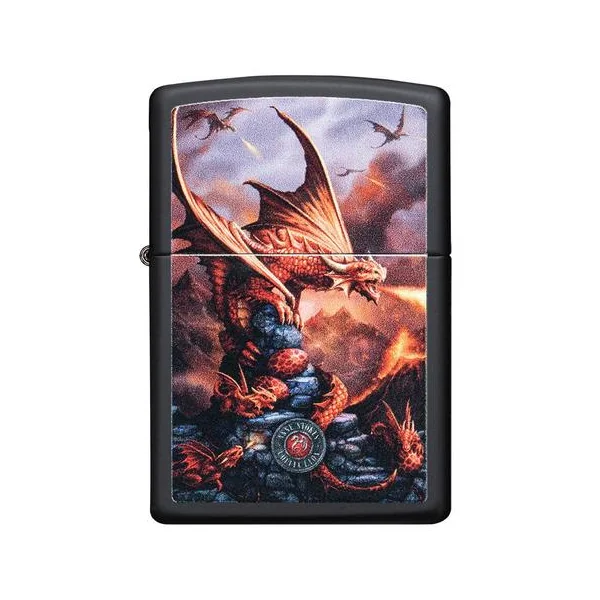 Zippo Lighter - Anne Stokes Red Fire Dragon