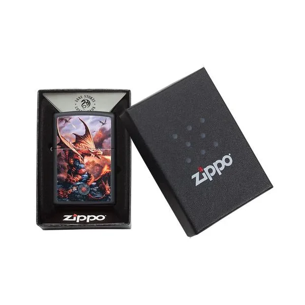 Zippo Lighter - Anne Stokes Red Fire Dragon - Image 2
