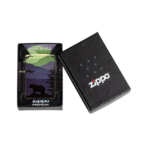 Zippo Lighter - Bear Landscape Design - Image 2