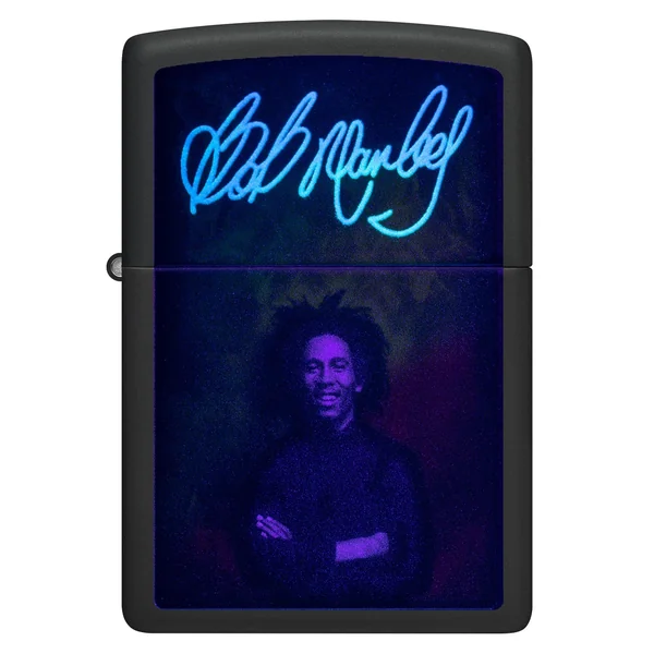 Zippo Lighter - Black Light Bob Marley - Image 3