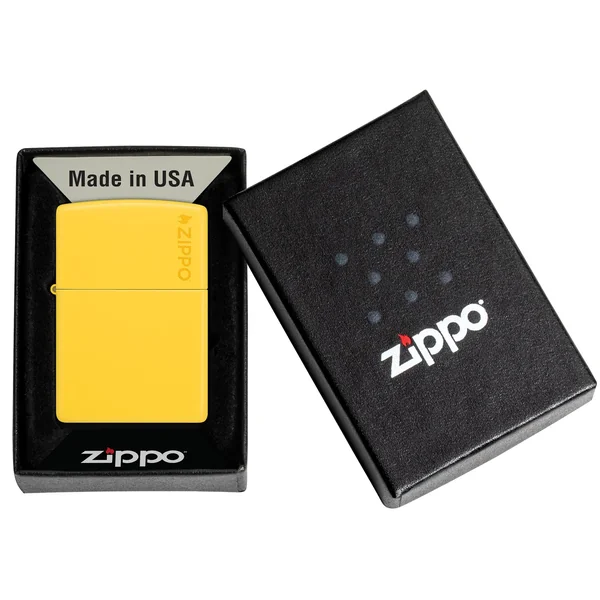 Zippo Lighter - Classic Sunflower w/ Zippo Logo - Image 2