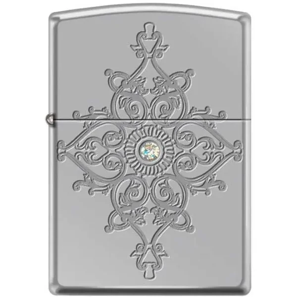 Zippo Lighter - Deep Carved Armor High Polished Chrome