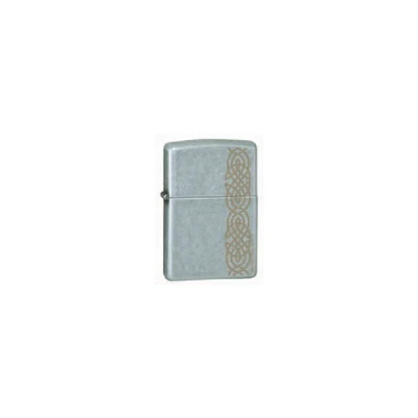 Zippo Lighter - Distressed Knot Street Chrome
