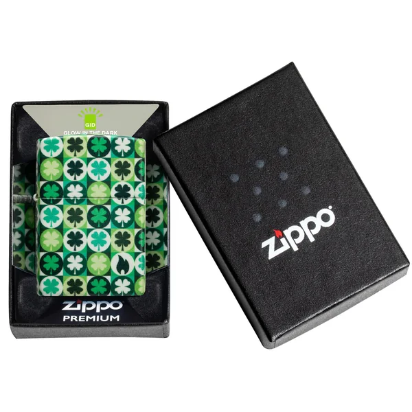 Zippo Lighter - Four Leaf Clovers - Image 2