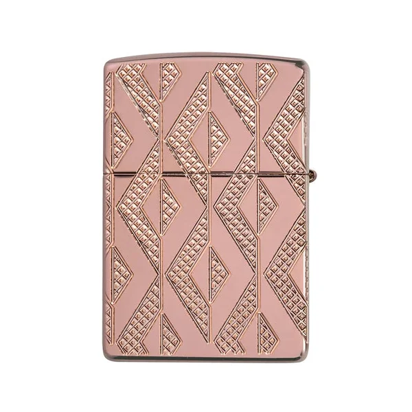 Zippo Lighter - Geometric Diamond Pattern - Image 2