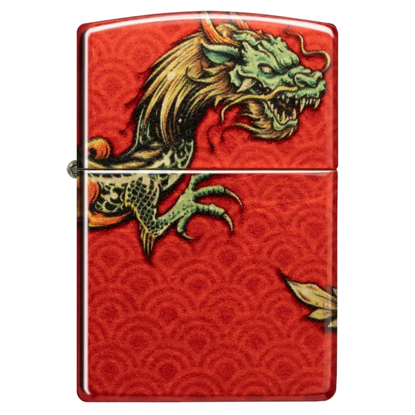 Zippo Lighter - Geometric Dragon
