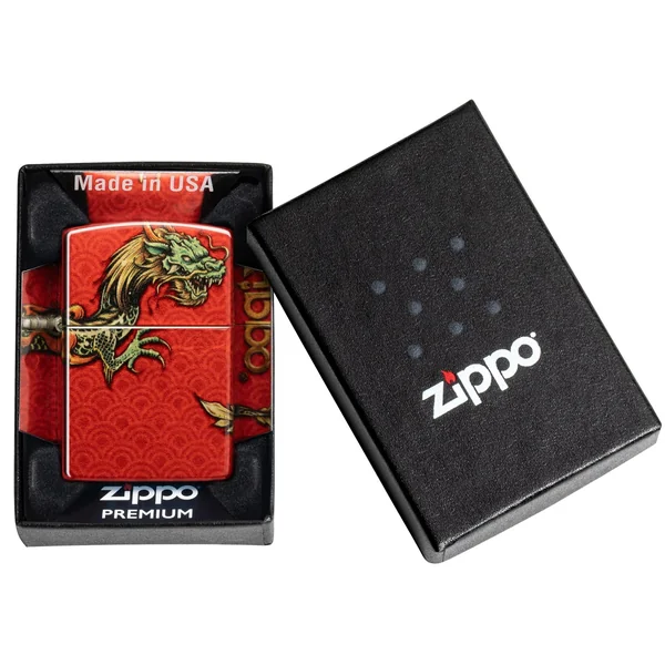 Zippo Lighter - Geometric Dragon - Image 4
