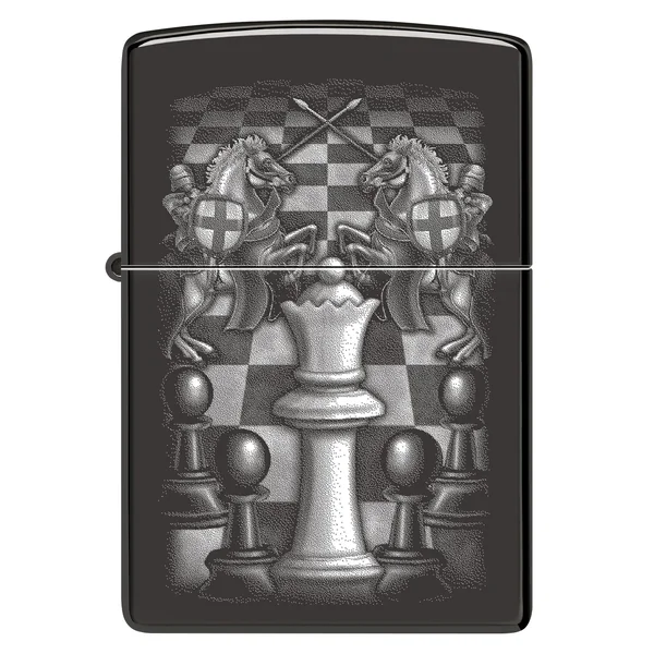 Zippo Lighter - Queen Commands Chess