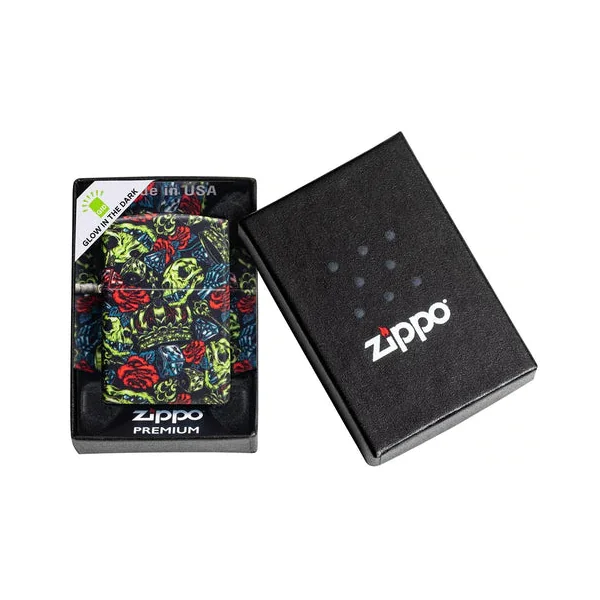Zippo Lighter - Skull Crown - Image 3