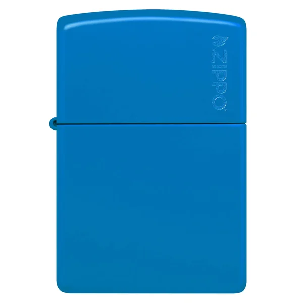 Zippo Lighter - Sky Blue Matte w/ Zippo Logo