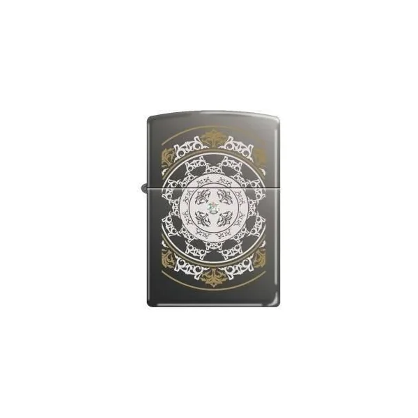 Zippo Lighter - Timeless Filigree Swarovski Black Ice