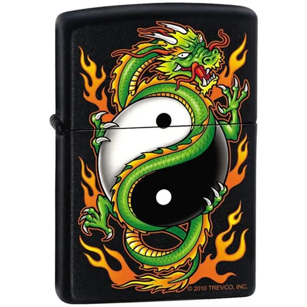 Zippo Lighter - Yin Yang Dragon