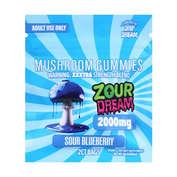 Zour Dream Mushroom Gummies 1000mg 2ct (SINGLE)