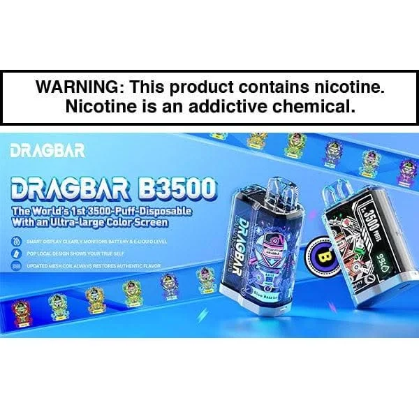 ZOVOO DRAG BAR B3500 DISPOSABLE VAPE - 3500 PUFFS