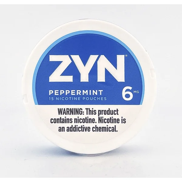 ZYN NICOTINE POUCHES / PEPPERMINT / 06MG / 15PCS